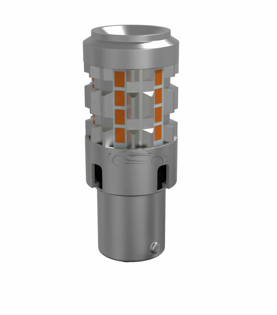 LED BULB PY21W ORANGE FOR TURN SIGNAL 12V 12LED BAU15s
