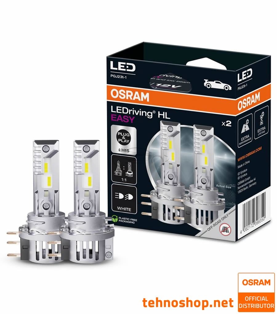 LED ŽARNICE H15 OSRAM LEDriving HL EASY 64176DWESY-2HB 12V PGJ23t-1 2HB