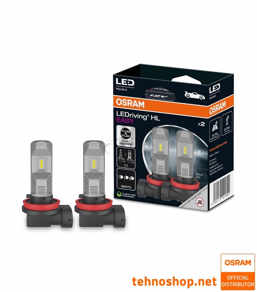 LED ŽARNICE H8/H11/H16 OSRAM LEDriving FL EASY 64211DWESY-2HB 12V PGJ19–1/2/3 2HB