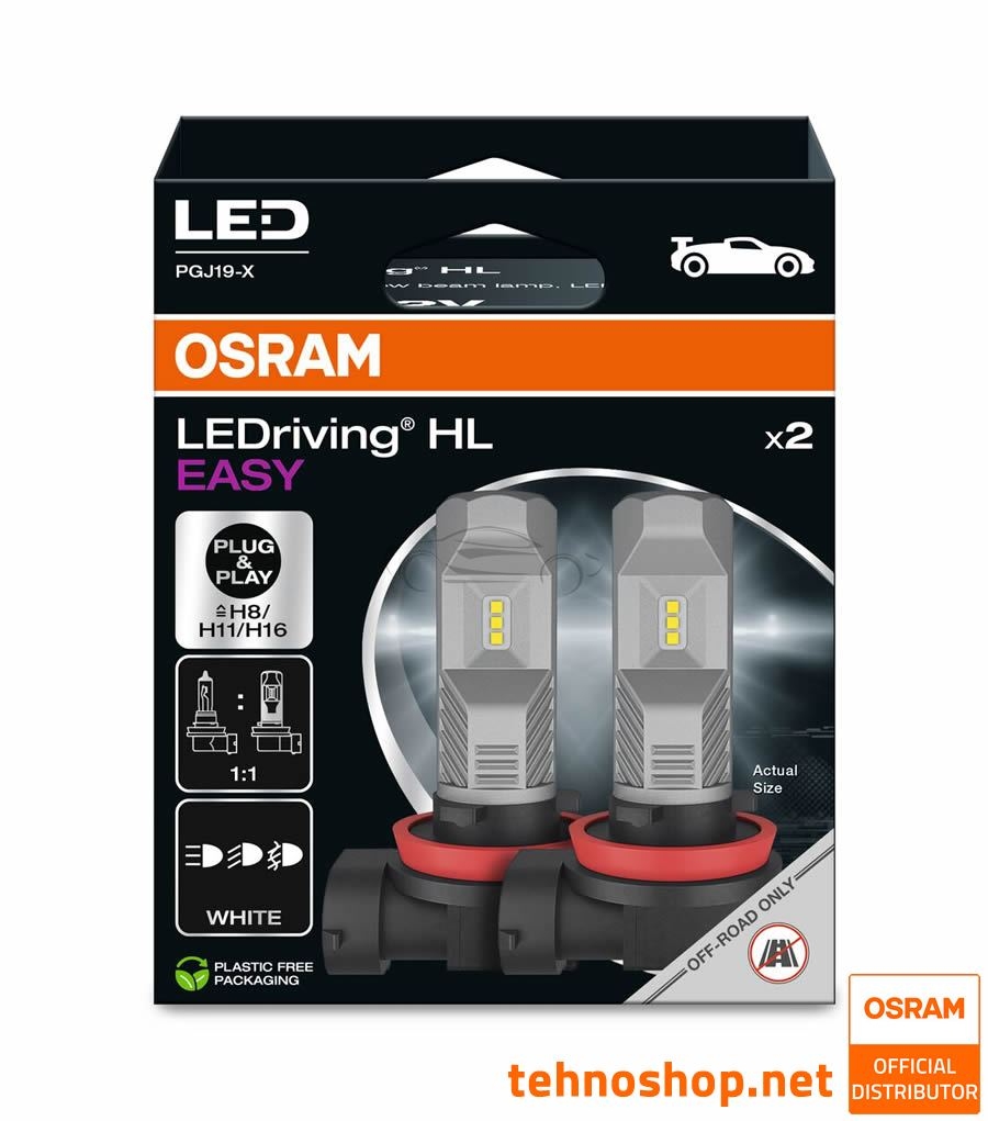 LED ŽARNICE H8/H11/H16 OSRAM LEDriving FL EASY 64211DWESY-2HB 12V PGJ19–1/2/3 2HB