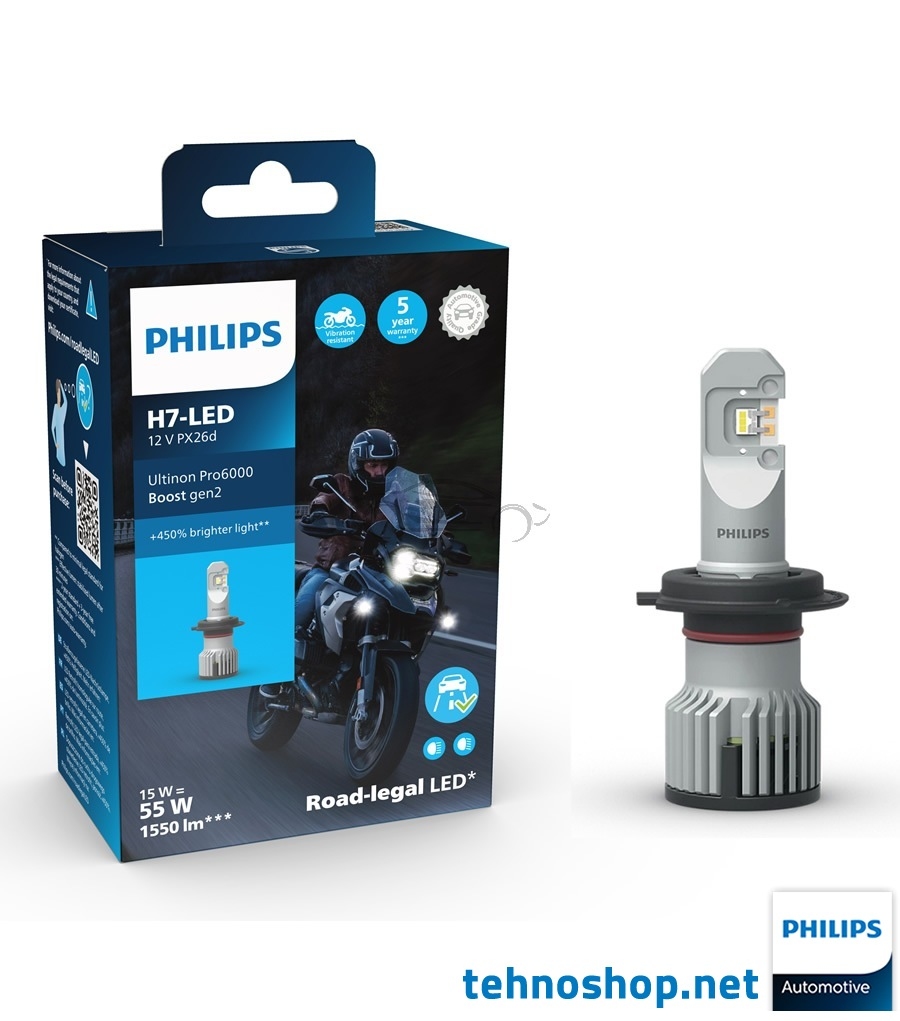 LED ŽARNICA PHILIPS H7 ULTINON PRO6000 HL U60B2 BOOST gen2 11972U60B2X1 12V PX26d X1