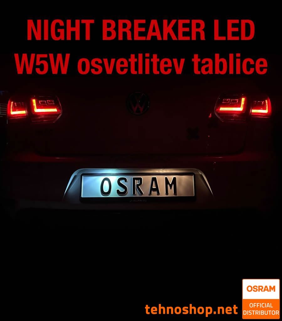 LED ŽARNICE OSRAM NIGHT BREAKER LED W5W 2825DWNB-2HFB 6000K 12V