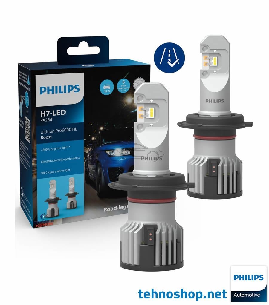 LED ŽARNICE PHILIPS ULTINON PRO6000 BOOST H7 11972U60BX2 12V PX26d X2