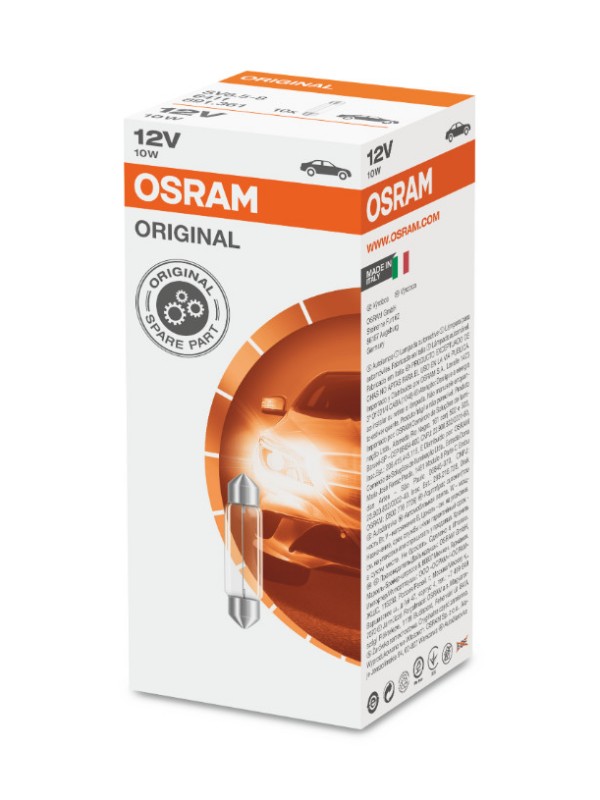 ŽARNICA OSRAM 6411 10W 12V SV8.5-8 41mm UNV1