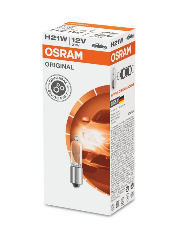 ŽARNICA OSRAM HALOGEN H21W 64136 12V BAY9S UNV1