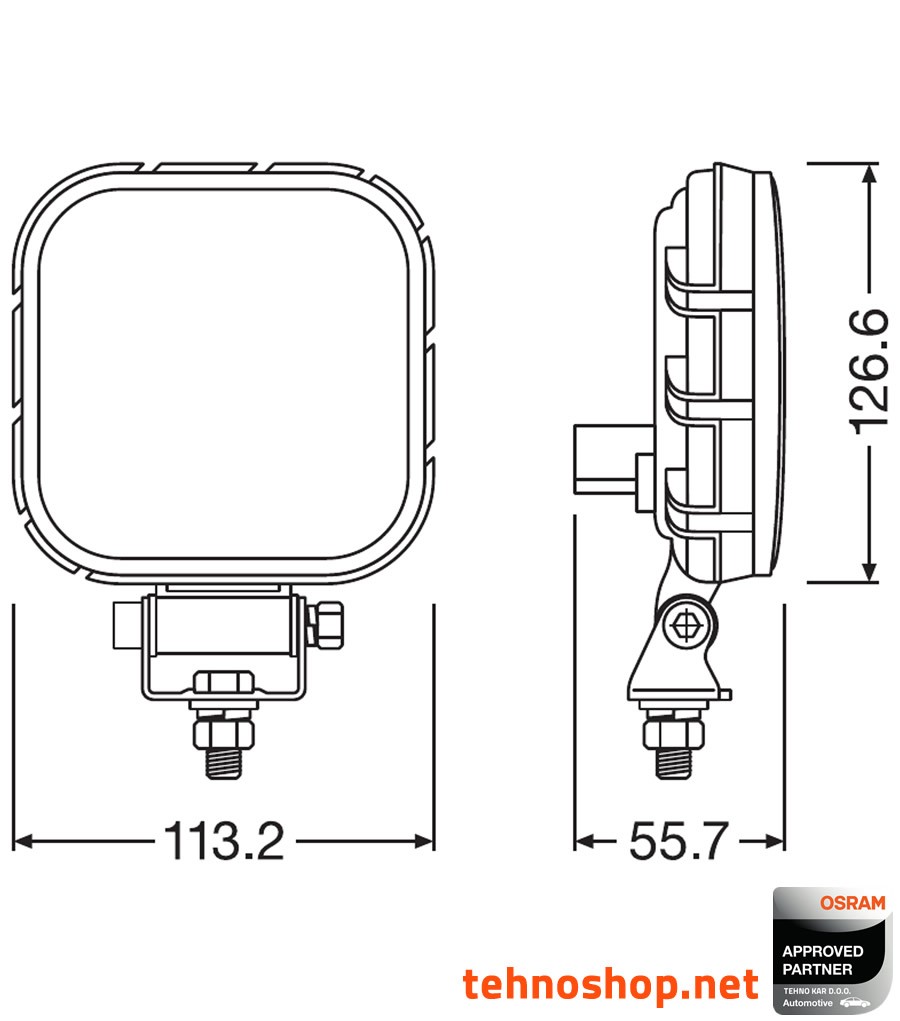 LED DELOVNA LUČ OSRAM LEDriving VX120S-WD 15W 12/24V LEDDL109-WD