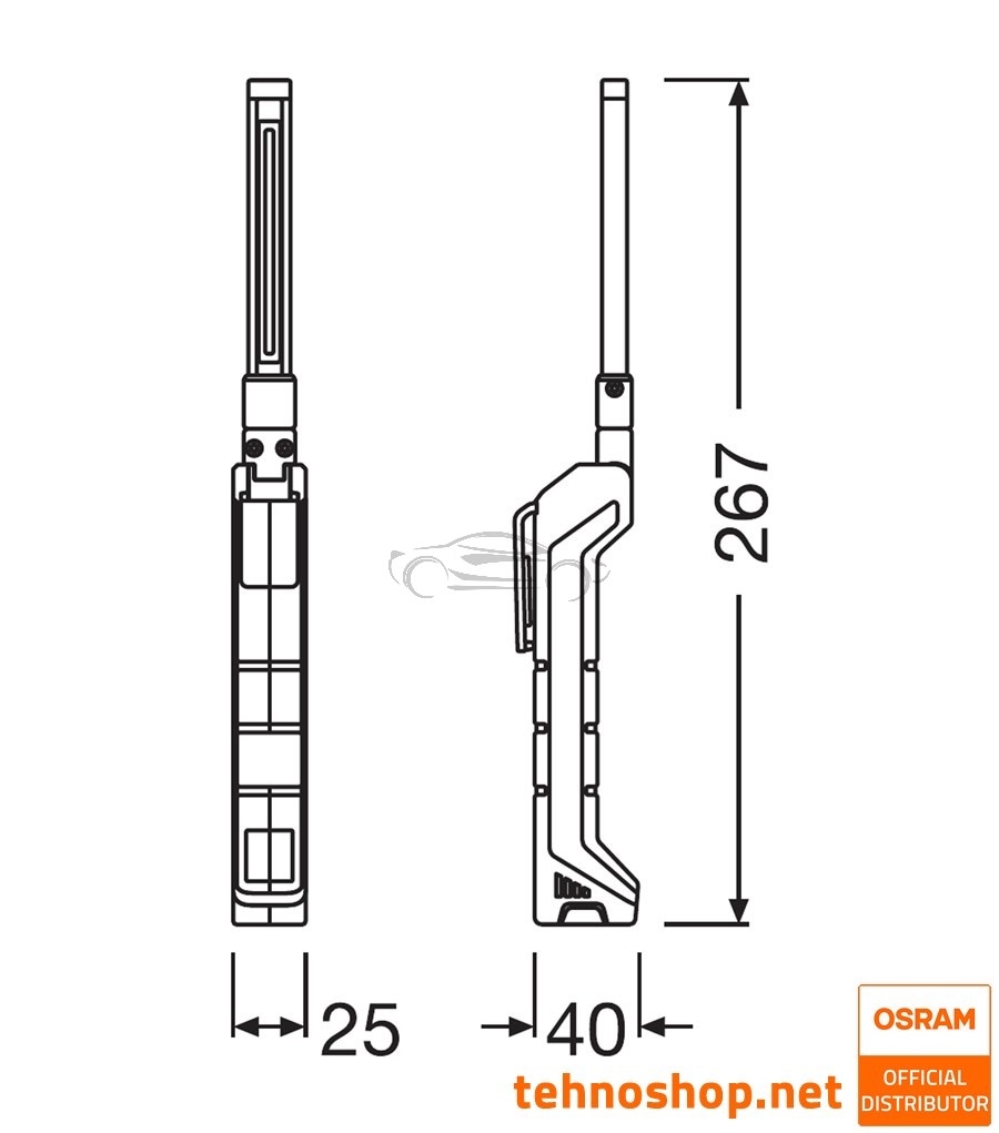 LED DELOVNA SVETILKA OSRAM LEDinspect POCKET200 LEDIL408
