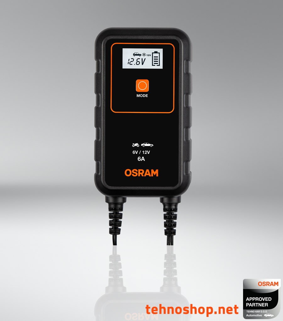 POLNILEC AKUMULATORJA OSRAM BATTERYcharge 906 OEBCS906 6V/12V