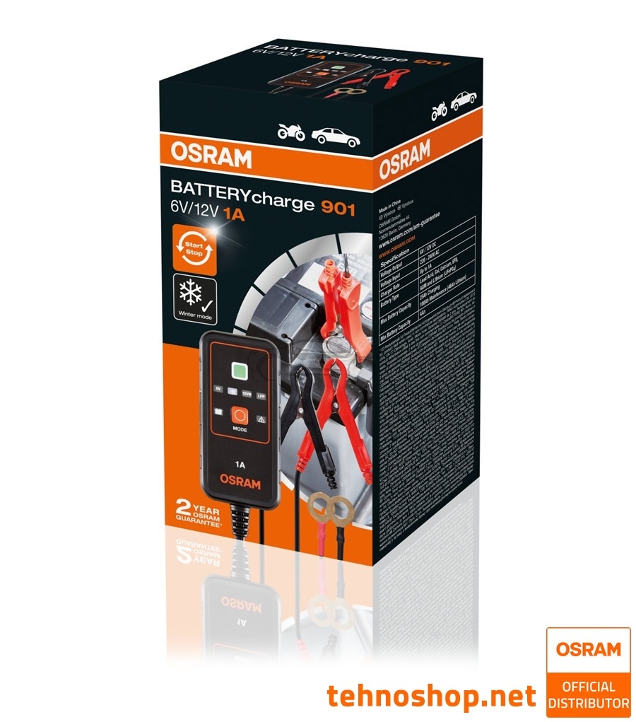 POLNILEC AKUMULATORJA OSRAM BATTERYcharge 901 OEBCS901 6V/12V