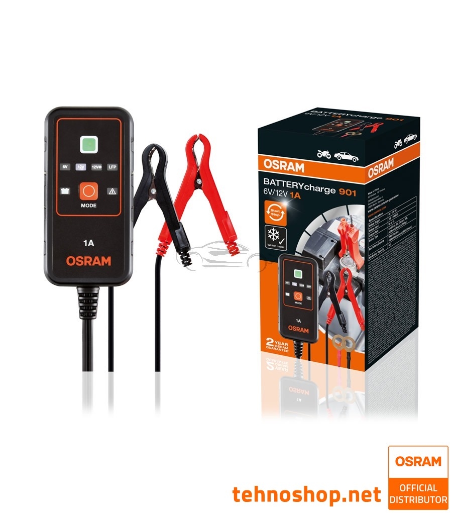 POLNILEC AKUMULATORJA OSRAM BATTERYcharge 901 OEBCS901 6V/12V
