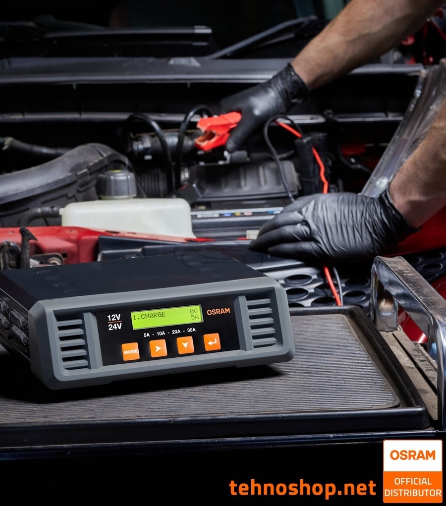 POLNILEC AKUMULATORJA OSRAM BATTERYcharge PRO 30A OSCP3024 12V/24V