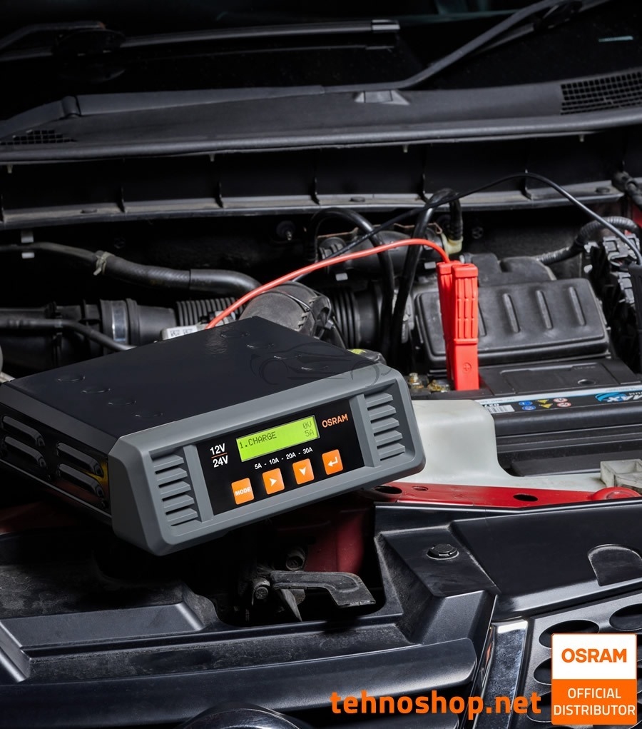 POLNILEC AKUMULATORJA OSRAM BATTERYcharge PRO 30A OSCP3024 12V/24V
