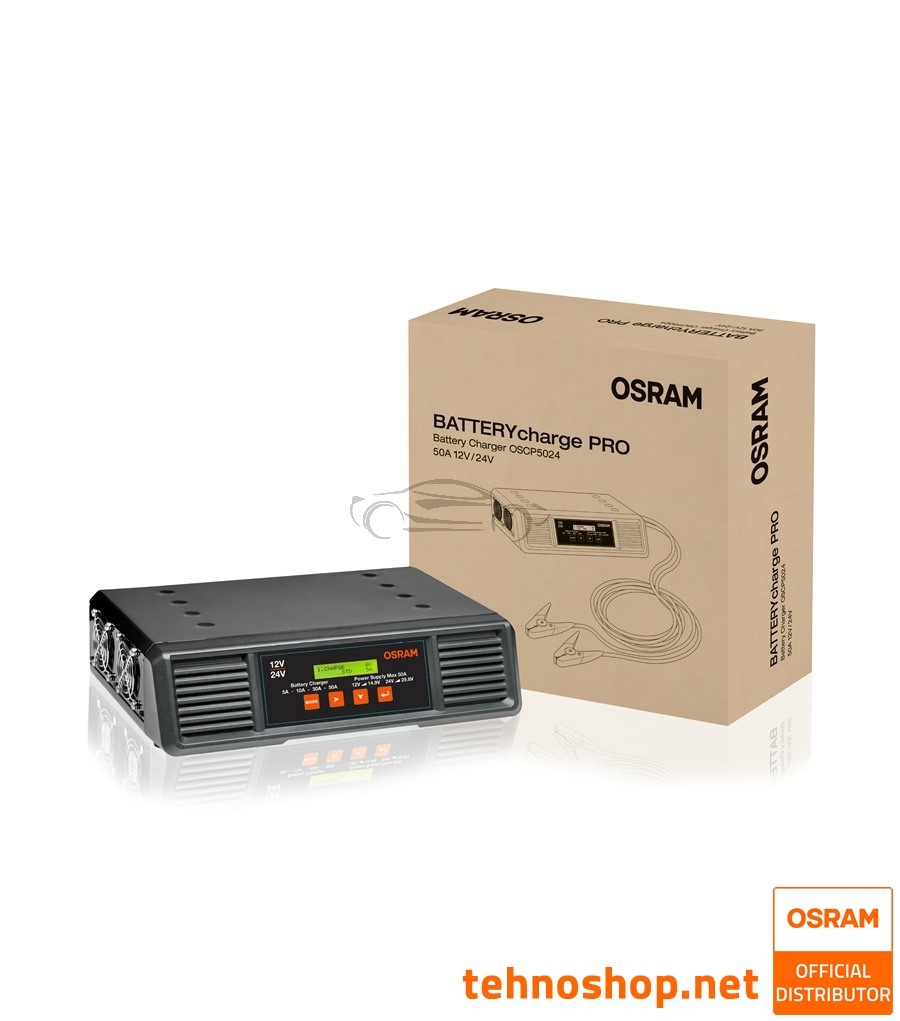 POLNILEC AKUMULATORJA OSRAM BATTERYcharge PRO 50A OSCP5024 12V/24V