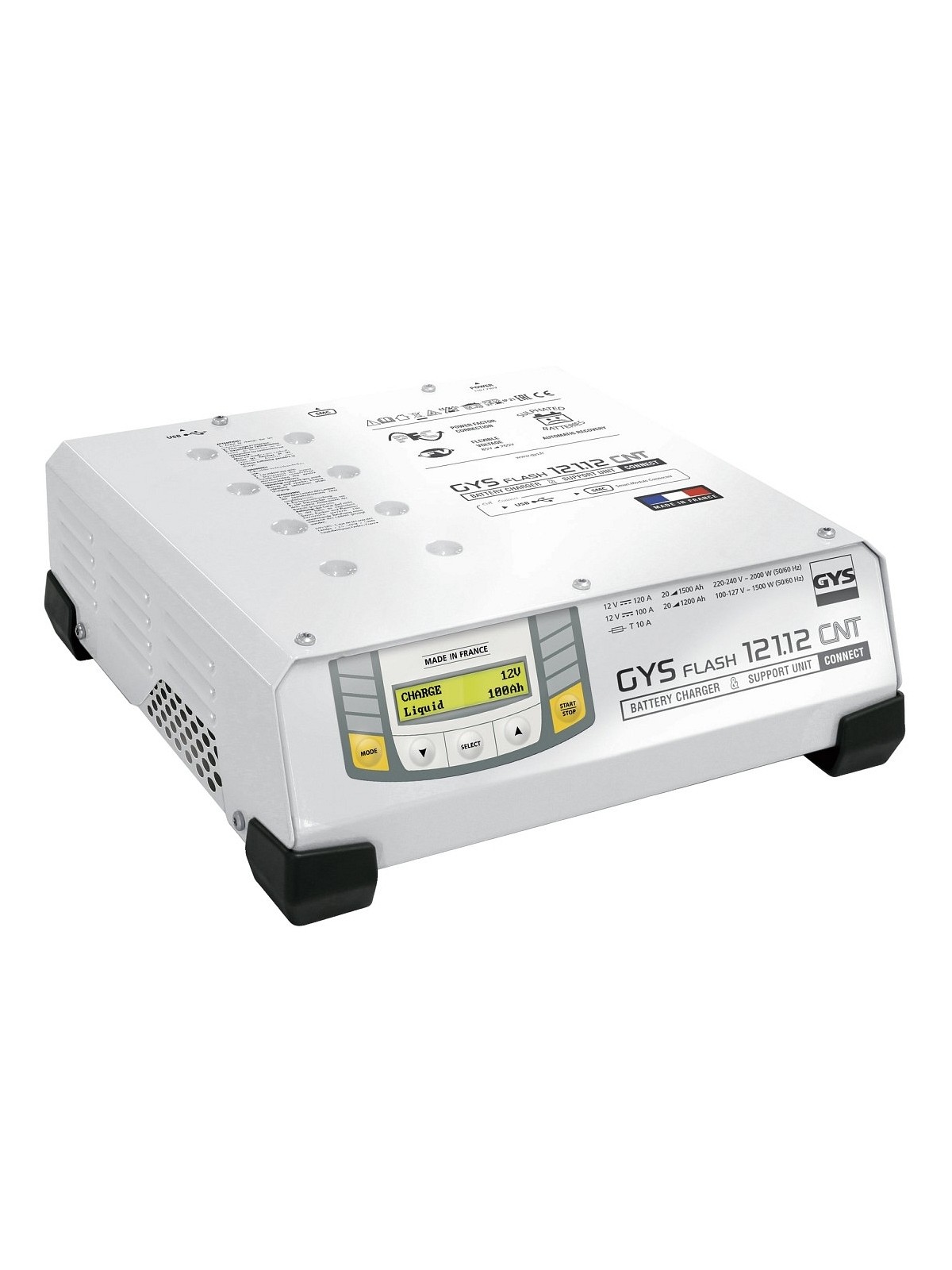 VISOKOFREKVEČNI POLNILEC AKUMULATORJEV GYS 120A GYSFLASH 121.12 CNT FV 12V