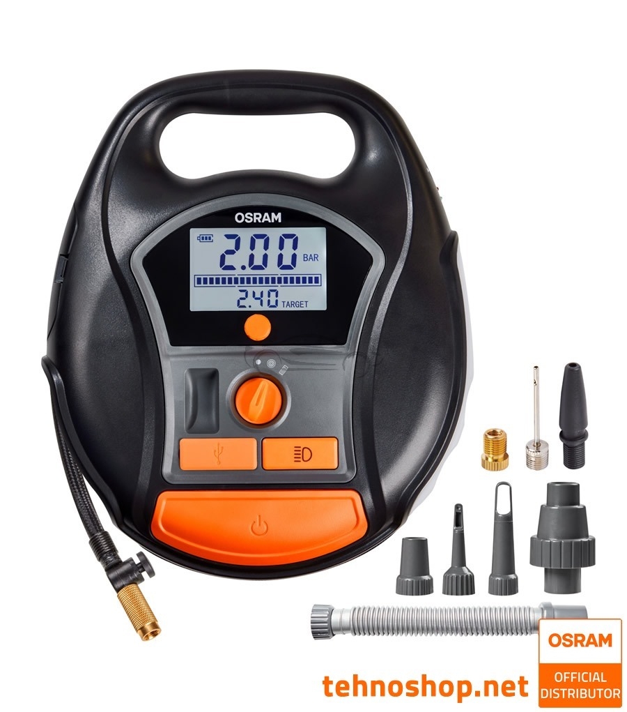 PRENOSNI BATERIJSKI ZRAČNI KOMPRESOR OSRAM TYREinflate 6000 OTIR6000