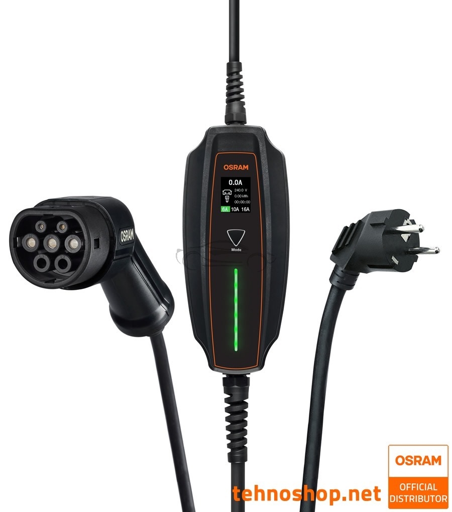 PRENOSNI POLNILNI KABLI ZA ELEKTRIČNA VOZILA OSRAM BATTERYcharge OPC20A05 7PIN