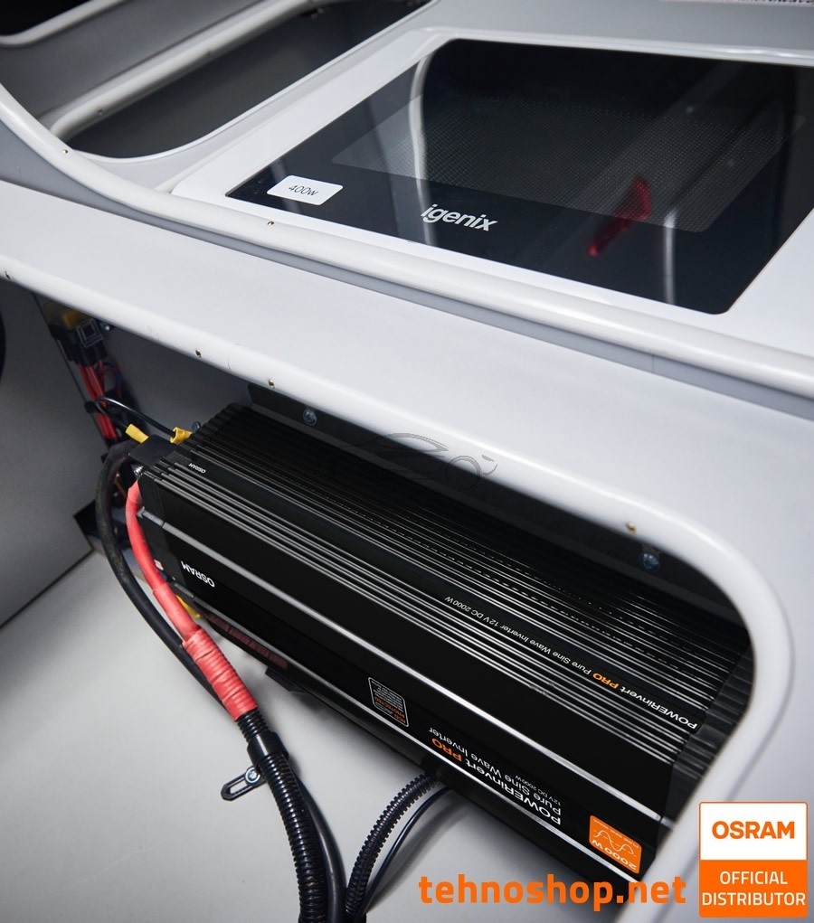 PRETVORNIK NAPETOSTI RAZSMERNIK OSRAM POWERinvert PRO 12V DC 2000W RCD OEINVPAR20