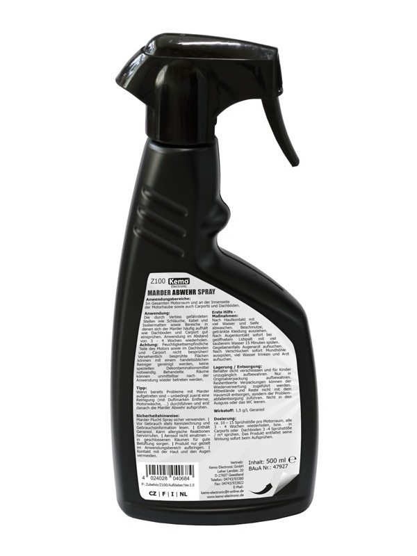 RAZPRŠILO SPREJ ZA ODGANJANJE KUN, MAČK, PSOV KEMO Z100