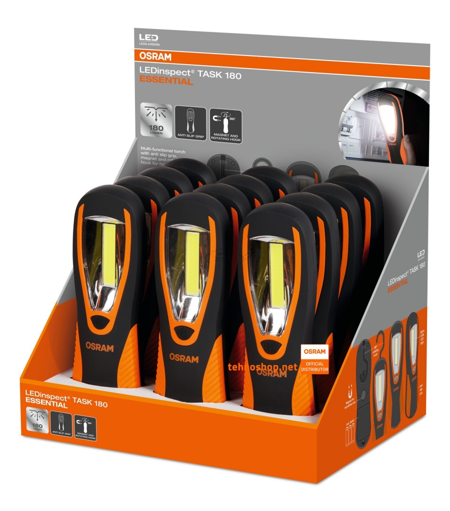 SET OF 12 OSRAM LEDinspect® TASK 180 ESSENTIAL LED WORK LIGHTS LEDIL426ESN