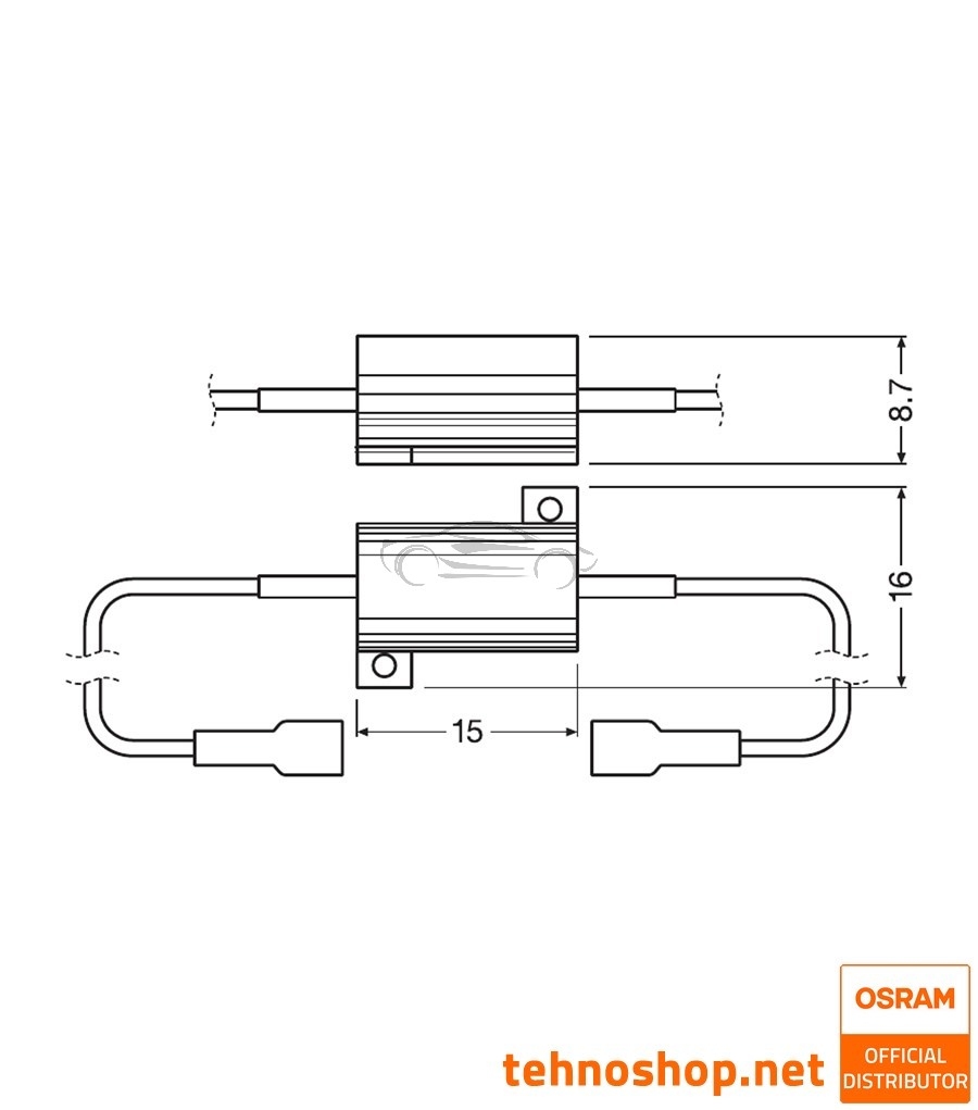SET DEKODERJEV OSRAM LED Canbus Control Unit (5W) LEDCCU01-2HFB