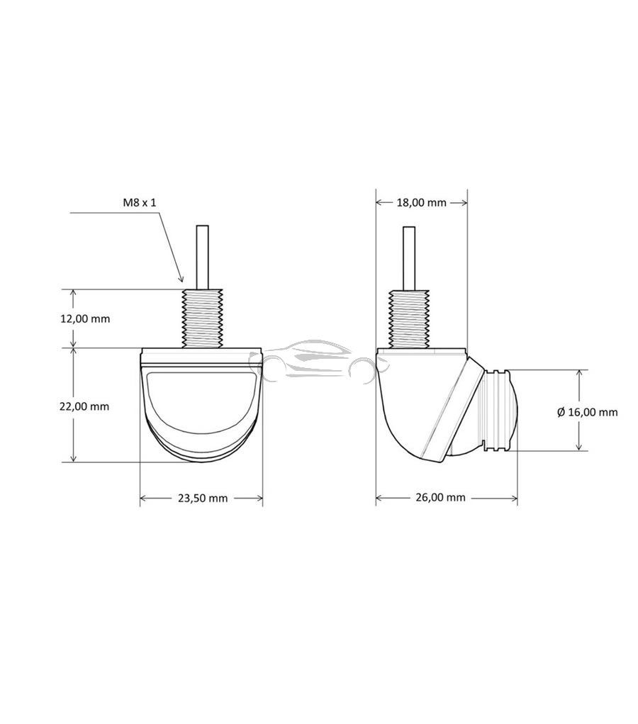 ŠIROKOKOTNA KAMERA ZA PARKIRANJE CMOS NIGHT VISION Z VIJAKOM TSBCUNI-WIDE