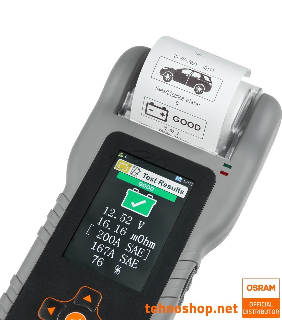 TESTER AKUMULATORJEV S TISKALNIKOM OSRAM BATTERYtest PRO OBAG900