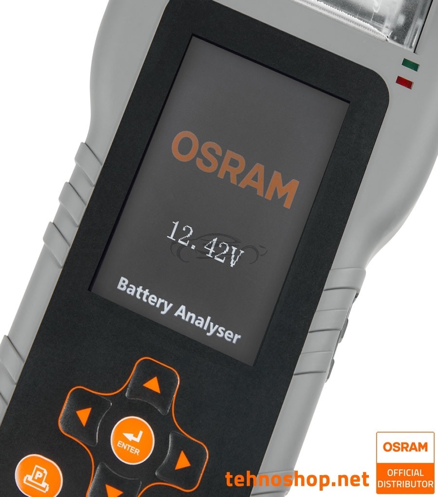 TESTER AKUMULATORJEV S TISKALNIKOM OSRAM BATTERYtest PRO OBAG900