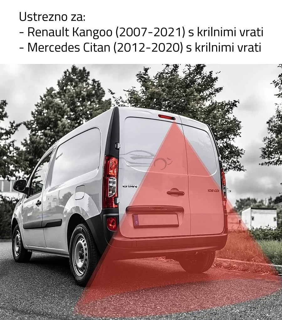 VZVRATNA KAMERA AHD ZA RENAULT KANGOO TSBCREN-02 TRETJA ZAVORNA LUČ