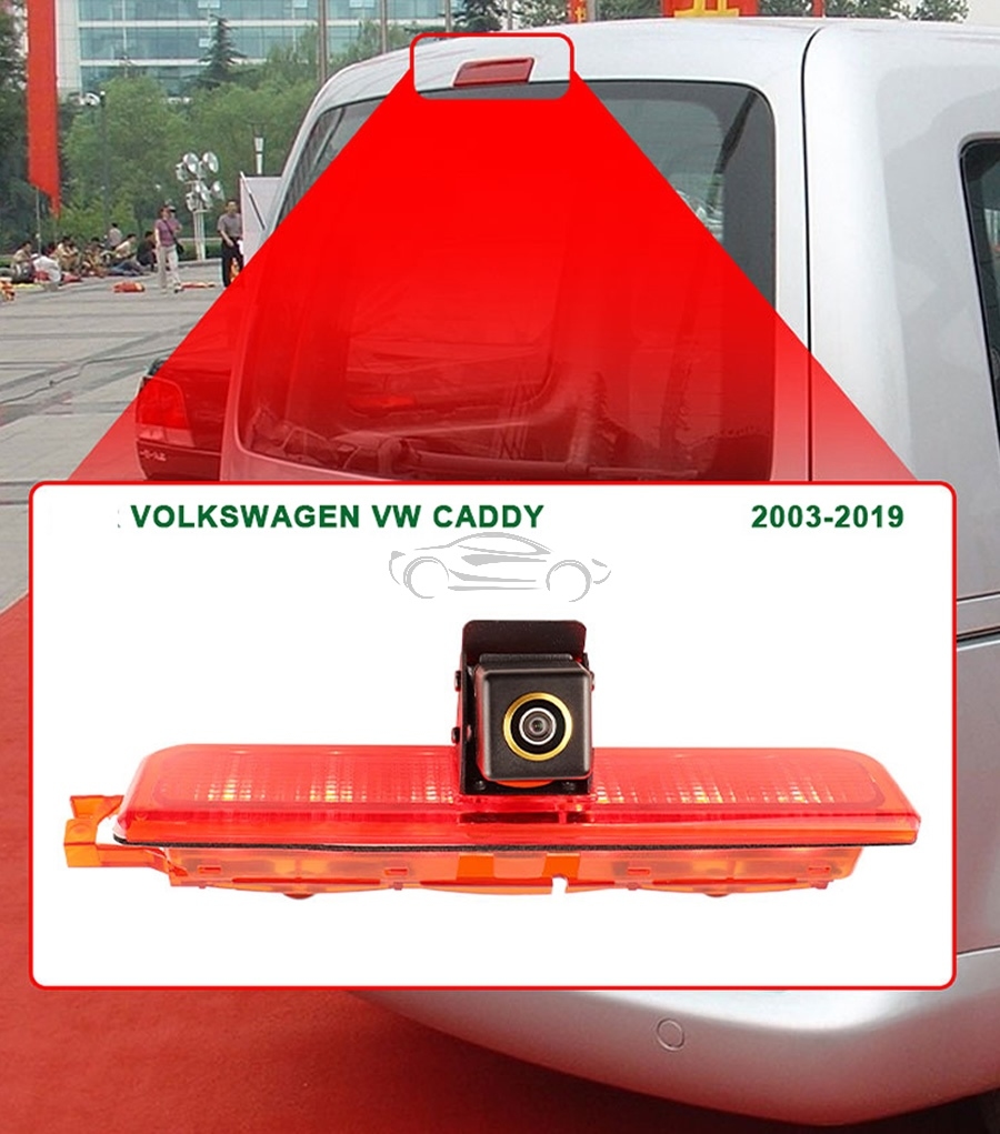 VZVRATNA KAMERA AHD ZA VW CADDY (03-19) TRETJA ZAVORNA LUČ BCVW-CADDY-T6