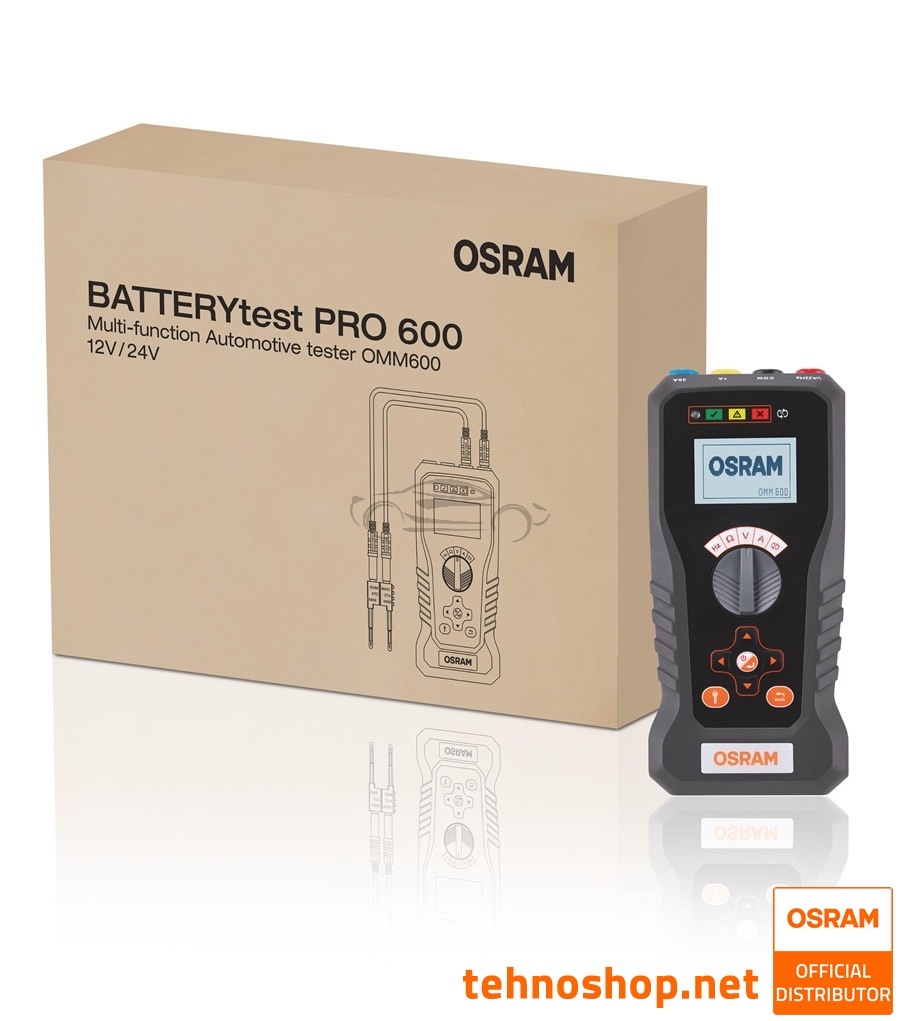 VEČFUNKCIJSKI MERILNIK MULTIMETER OSRAM BATTERYtest PRO OMM600