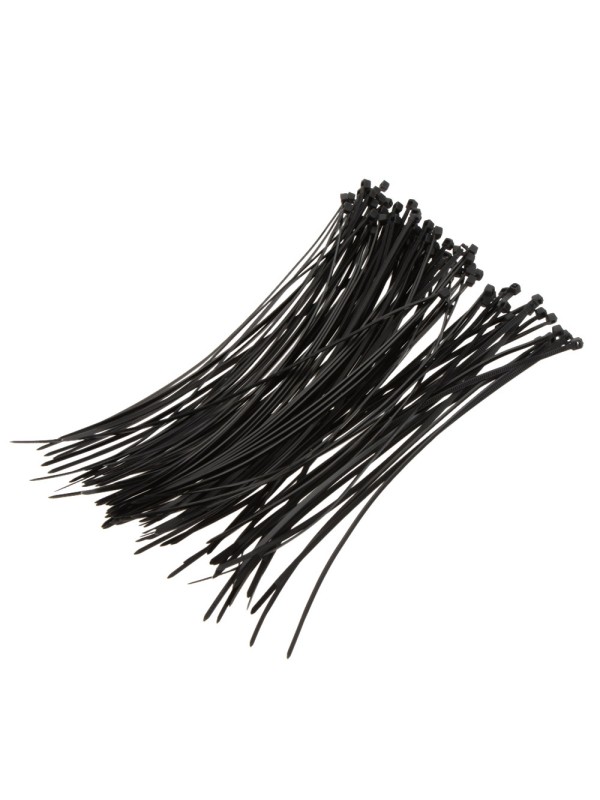 VEZICA PLASTIČNA ČRNA 370/3.5mm, 100 kos