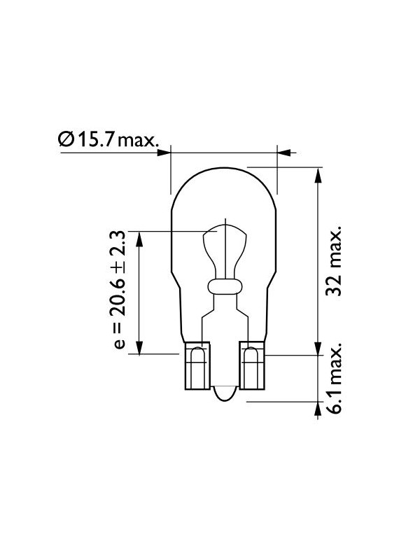ŽARNICA EXCELITE W16W CLEAR 12V 16W W2.1X9.5d