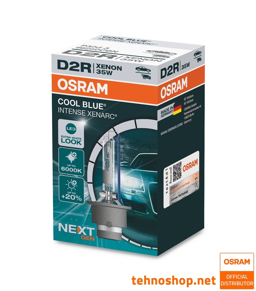 ŽARNICA OSRAM XENON D2R 66250CBN COOL BLUE INTENSE 35W P32d-3 FS1