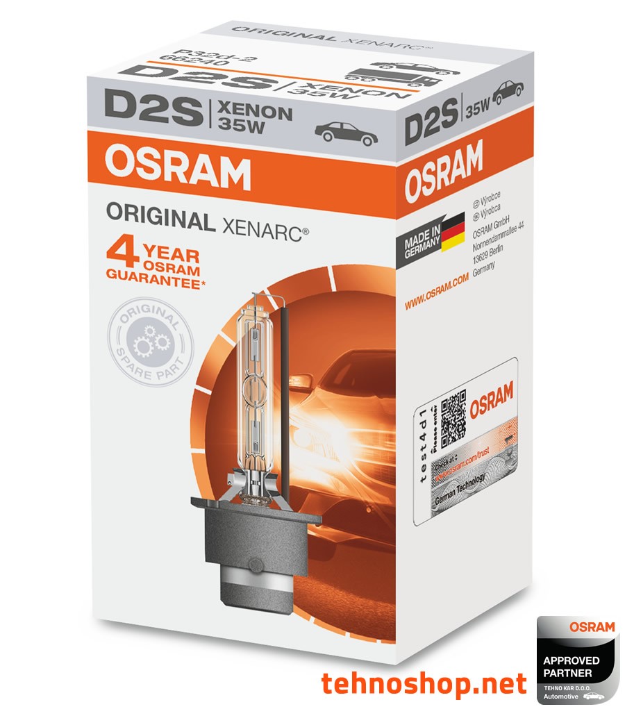 ŽARNICA OSRAM XENON D2S 66240 35W P32D-2 FS1