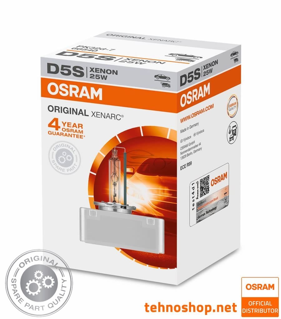 ŽARNICA OSRAM XENON D5S 66540 ORIGINAL XENARC 25W 12V PK32D-7 FS1