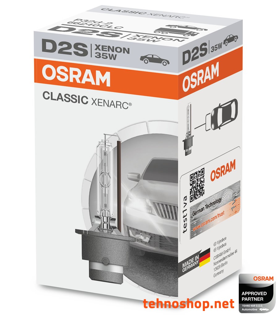 ŽARNICA OSRAM XENON D2S 66240CLC 35W P32D-2 FS1