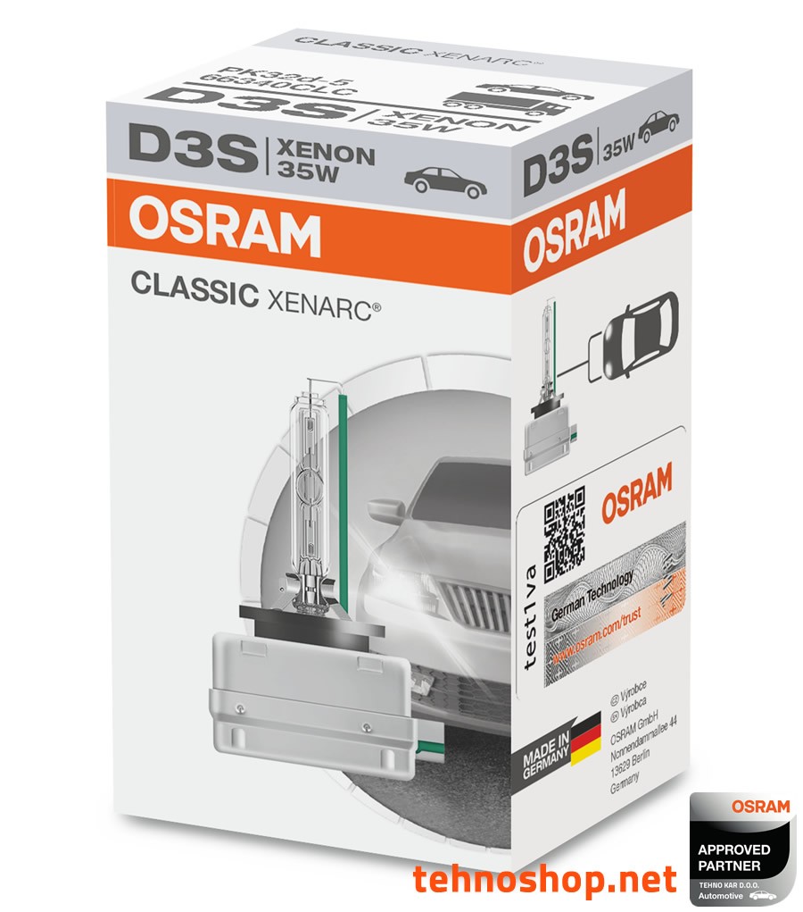 ŽARNICA OSRAM XENON D3S 66340CLC 35W PK32D-5 FS1