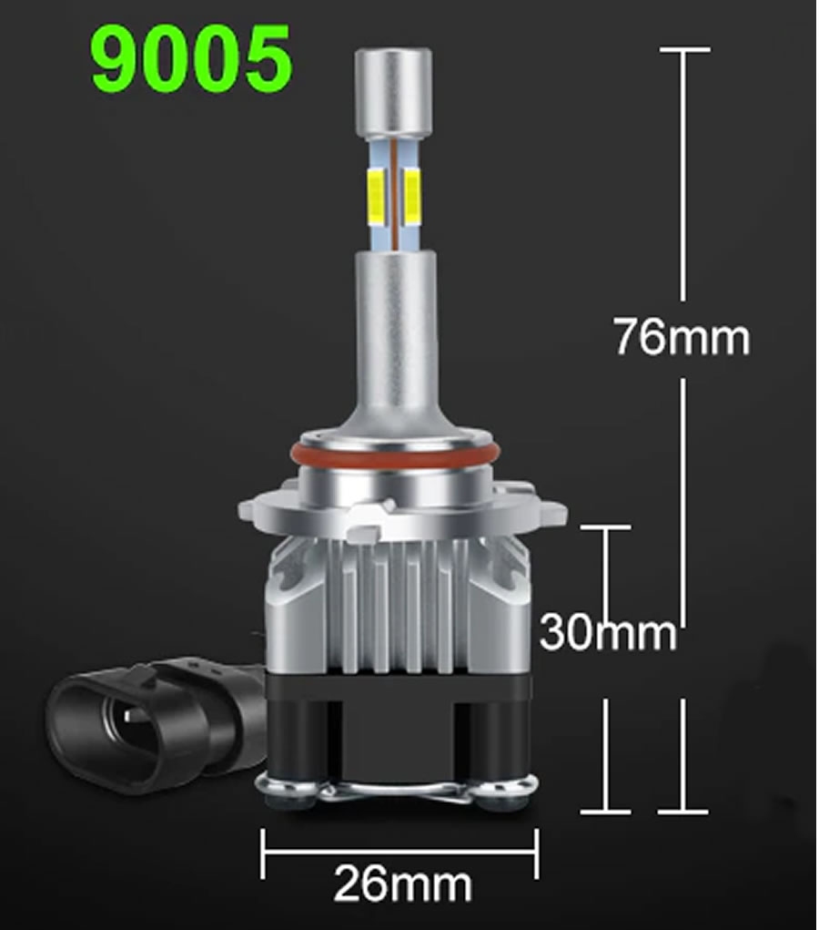 LED ŽARNICE HB3 9005 KIT KOMPLET 360° CSP 4500lm 6500K