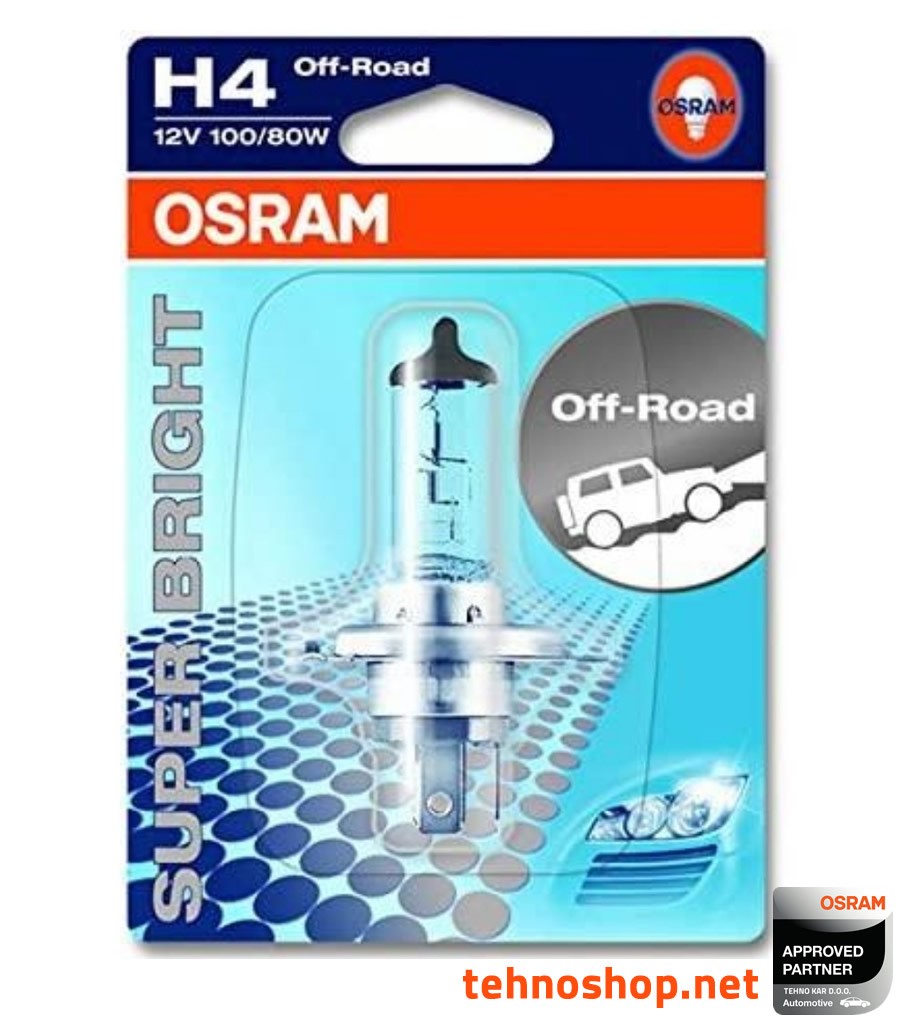 ŽARNICA OSRAM H4 62203-01B 100/80W 12V P43T BLI1DK