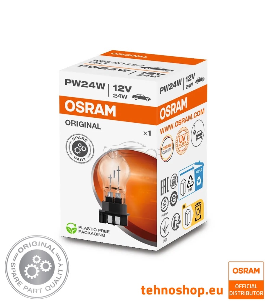 ŽARNICA OSRAM PW24W ORIGINAL 7447 12V 24W PSX WP3.3x14.5-3 FS1