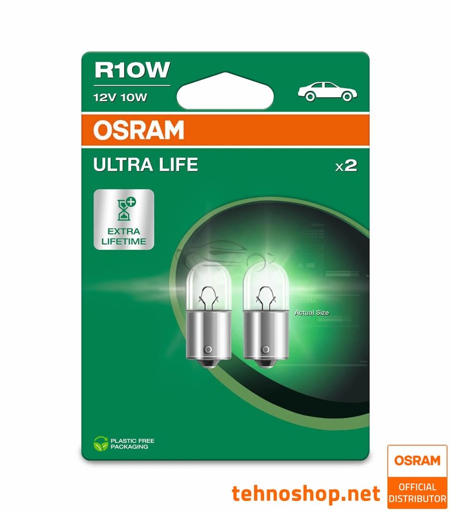 ŽARNICA OSRAM R10W 5008ULT-2BL ULTRALIFE 10W 12V BA15s 2BL