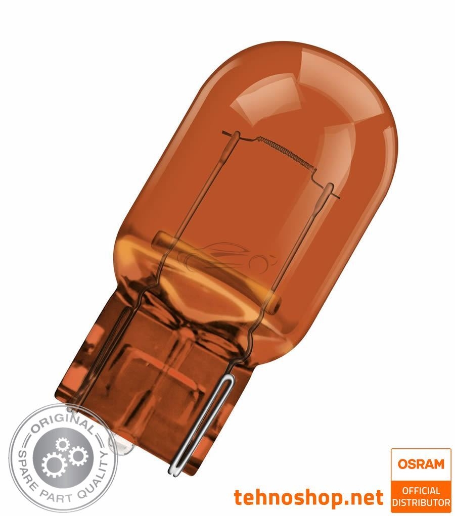 OSRAM WY21W ORANGE BULB 7504-2BL ORIGINAL 12V WX3x16d 2BL
