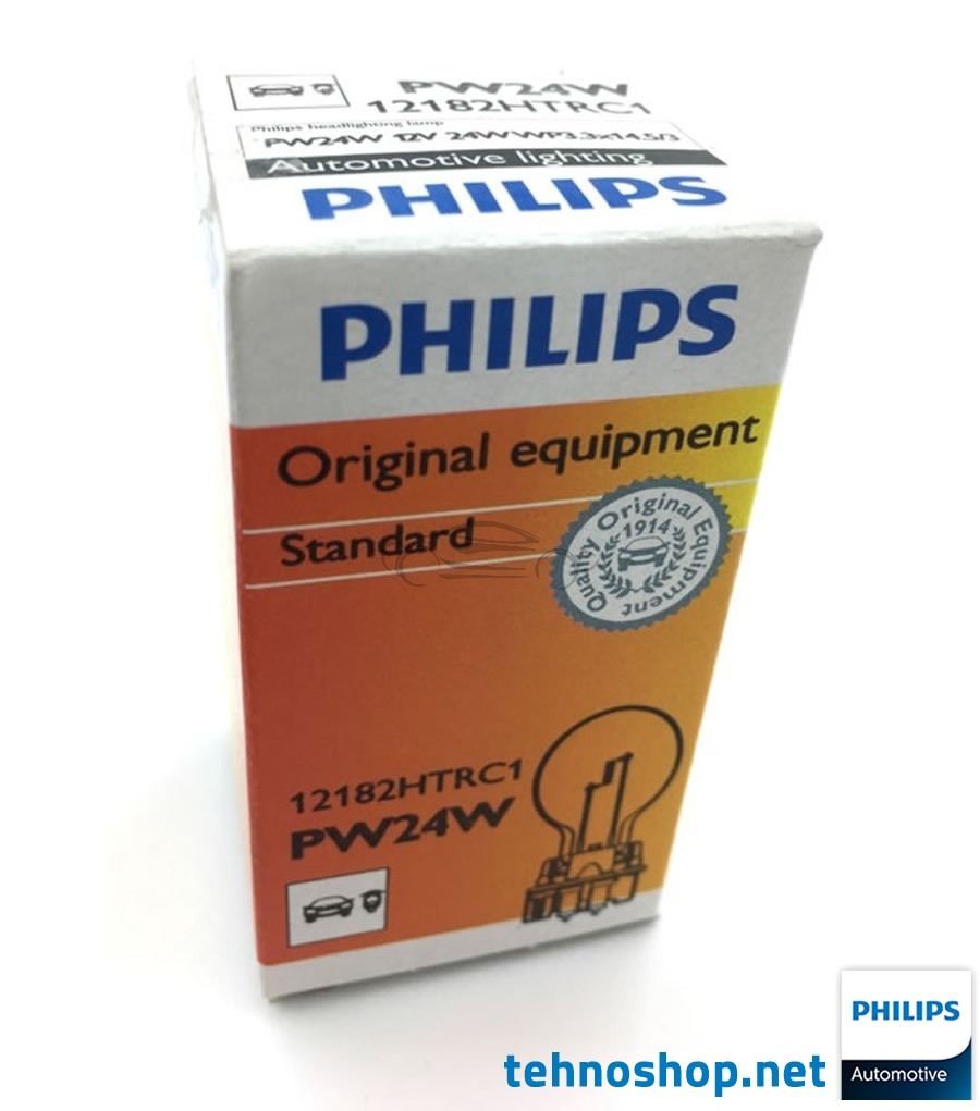 ŽARNICA PHILIPS PW24W STANDARD 12182HTRC1 12V 24W HiPerVision WP3.3x14.5 C1