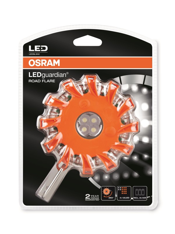 LAMP OSRAM LEDguardian SL302 ROAD FLARE ORANGE 4.5V BLI1