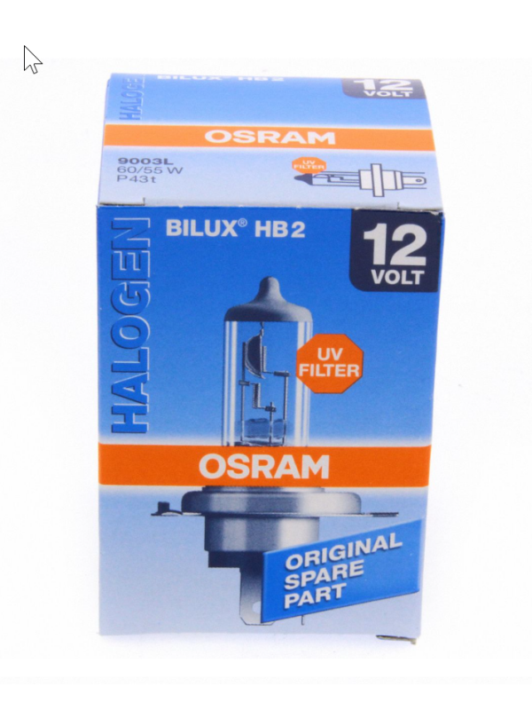 BULB OSRAM HALOGEN HB2 9003L 60/55W 12V P43T FS1