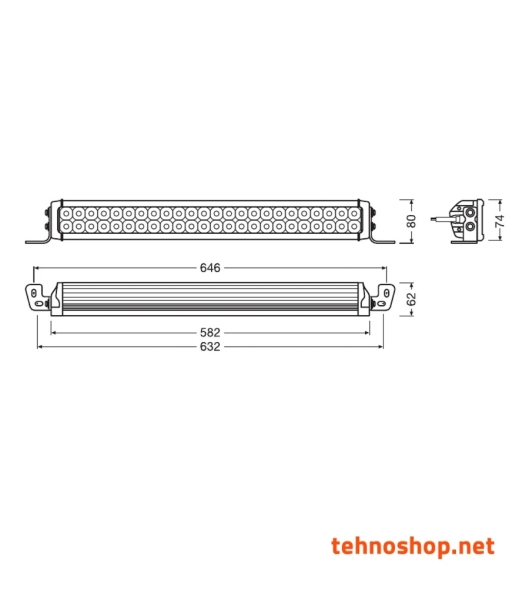 LED DELOVNA LUČ OSRAM LEDriving® LIGHTBAR 55W 12/24V VX500-CB LEDDL118-CB