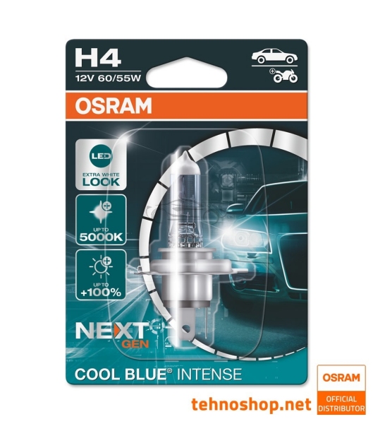 ŽARNICA OSRAM HALOGEN H4 64193CBN-01B COOL BLUE INTENSE 60/55W 12V P43t BLI1