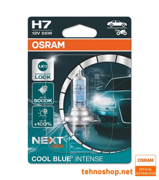 ŽARNICA OSRAM HALOGEN H7 64210CBN-01B COOL BLUE INTENSE 55W 12V PX26d BLI1