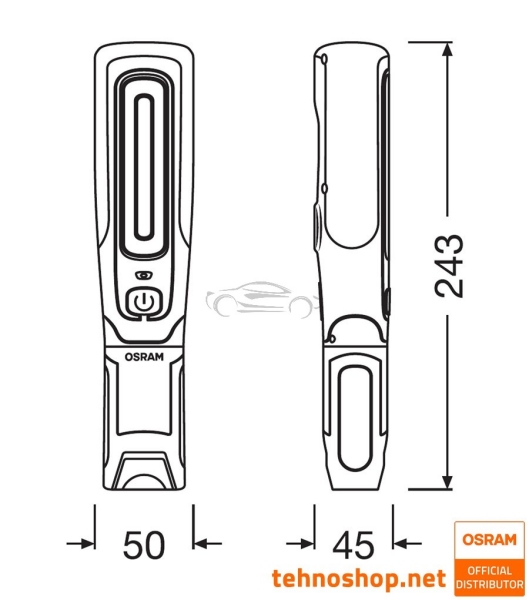 LED DELOVNA SVETILKA OSRAM LEDinspect TWIST250 LEDIL412