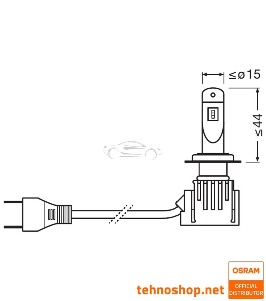 GARNITURA LED ŽARNIC H7 OSRAM NIGHT BREAKER LED ZA PASSAT B8 (2015>)